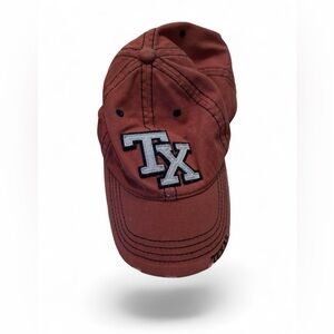 Final Price! Dark orange TX distressed Baseball Cap